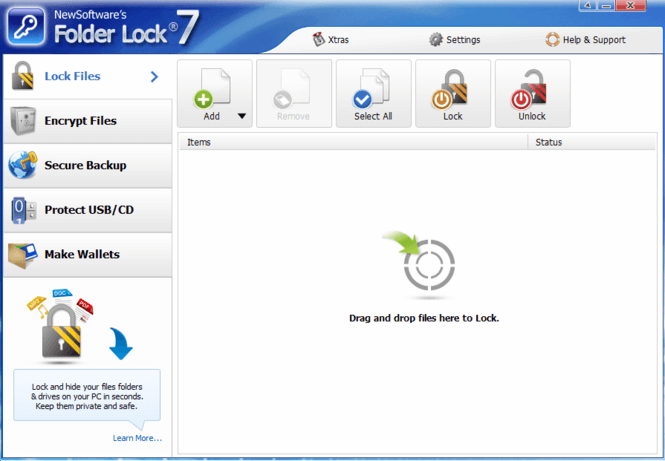 برنامج قفل الملفات برقم سري ، تشفير المجلدات ، حماية الملفات ، Folder Lock