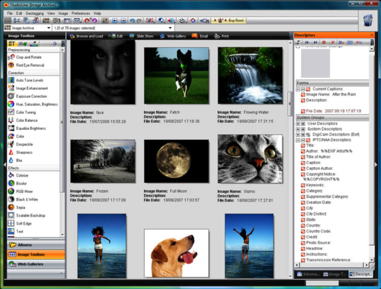 تحميل محرر الصور وإضافة التأثيرات عليها ، برنامج تعديل الصور ، Download Studio Line ، عرض شرائح الصور
