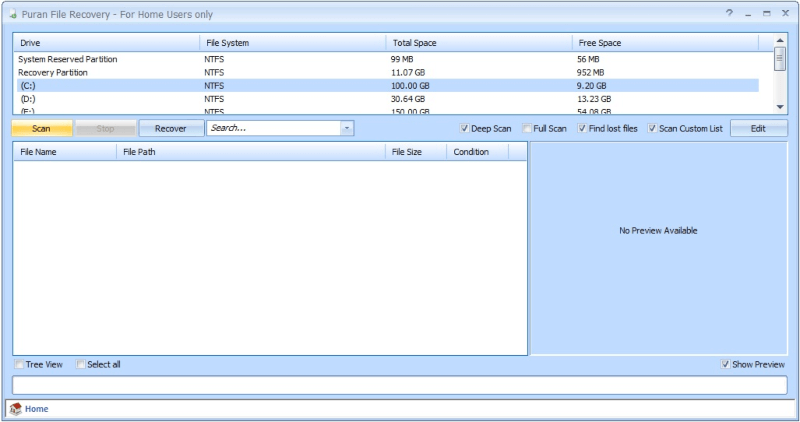 تحميل برنامج استرجاع الملفات المحذوفة Puran File Recovery للكمبيوتر