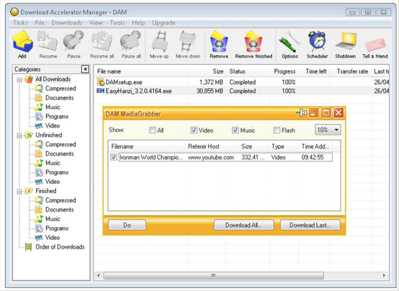 اقوى برنامج لتنزيل الملفات 2023 Download Accelerator Manager للكمبيوتر