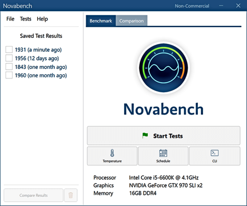 تحميل برنامج اختبار اداء الكمبيوتر 2024 Novabench اخر اصدار مجانا