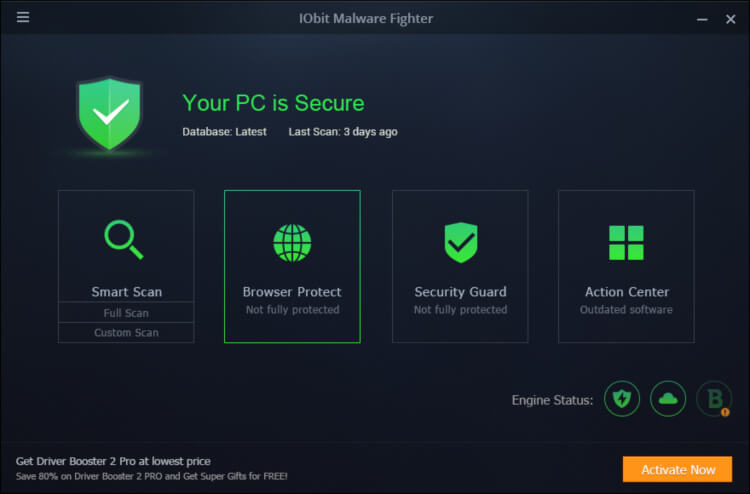 حماية الكمبيوتر من الفيروسات ، حذف المالوير ، حماية من البرامج الضارة والديدان ، IObit Malware Fighter
