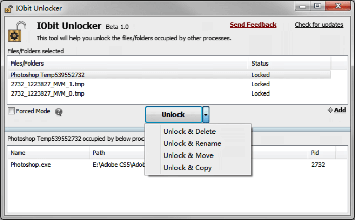 برنامج لحذف الملفات المستعصية IObit Unlocker للكمبيوتر
