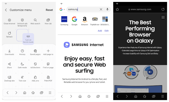 تحميل متصفح سامسونج للاندرويد Samsung Browser رابط مباشر